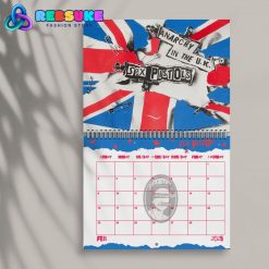 Sex Pistols New Year 2025 Wall Hanging Calendar