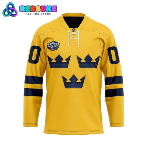 Sweden 2024 Four Nations Face-Off Hockey Jersey