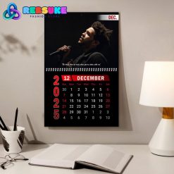 The Weeknd New Year 2025 Wall Hanging Calendar