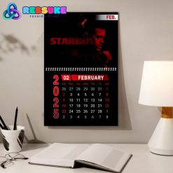 The Weeknd New Year 2025 Wall Hanging Calendar