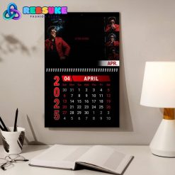 The Weeknd New Year 2025 Wall Hanging Calendar