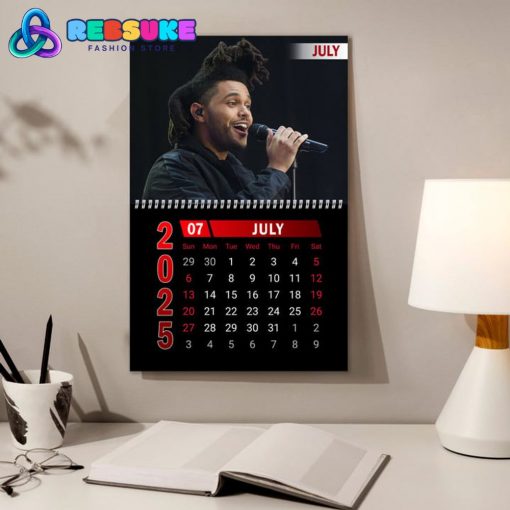 The Weeknd New Year 2025 Wall Hanging Calendar