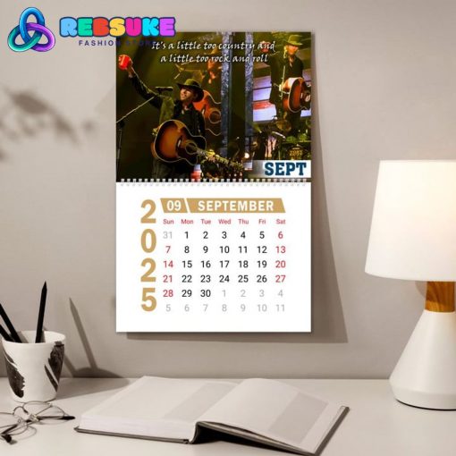 Toby Keith New Year 2025 Wall Hanging Calendar