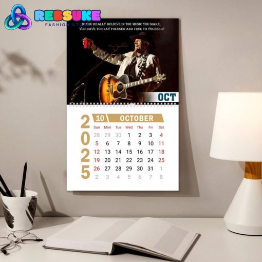 Toby Keith New Year 2025 Wall Hanging Calendar