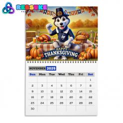 UConn Huskies New Year 2025 Wall Hanging Calendar