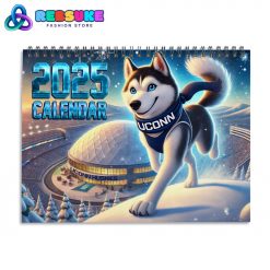 UConn Huskies New Year 2025 Wall Hanging Calendar