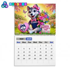 UConn Huskies New Year 2025 Wall Hanging Calendar