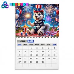 UConn Huskies New Year 2025 Wall Hanging Calendar