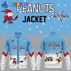 Washington Capitals Peanuts and Snoopy Nike Baseball Jacket