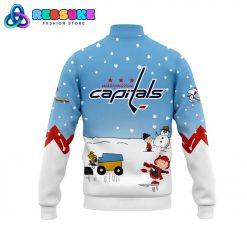 Washington Capitals Peanuts and Snoopy Nike Baseball Jacket