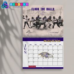 Baltimore Ravens Happy New Year 2025 Wall Hanging Calendar