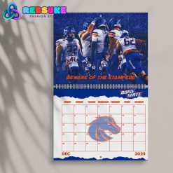 Boise State Football Happy New Year 2025 Wall Hanging Calendar