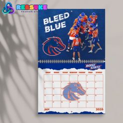 Boise State Football Happy New Year 2025 Wall Hanging Calendar