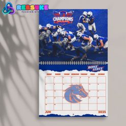 Boise State Football Happy New Year 2025 Wall Hanging Calendar