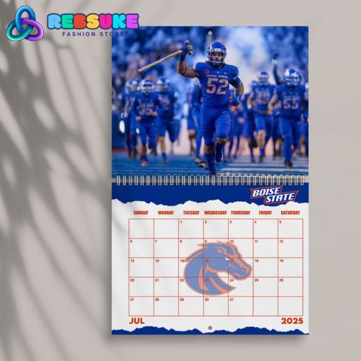 Boise State Football Happy New Year 2025 Wall Hanging Calendar