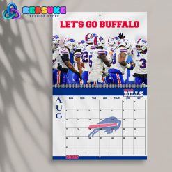 Buffalo Bills Happy New Year 2025 Wall Hanging Calendar