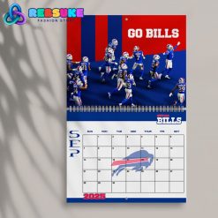 Buffalo Bills Happy New Year 2025 Wall Hanging Calendar