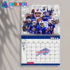 Buffalo Bills Happy New Year 2025 Wall Hanging Calendar