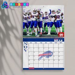 Buffalo Bills Happy New Year 2025 Wall Hanging Calendar