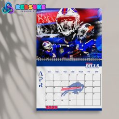 Buffalo Bills Happy New Year 2025 Wall Hanging Calendar