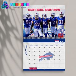 Buffalo Bills Happy New Year 2025 Wall Hanging Calendar