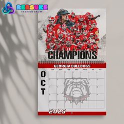 Georgia Bulldogs Happy New Year 2025 Wall Hanging Calendar