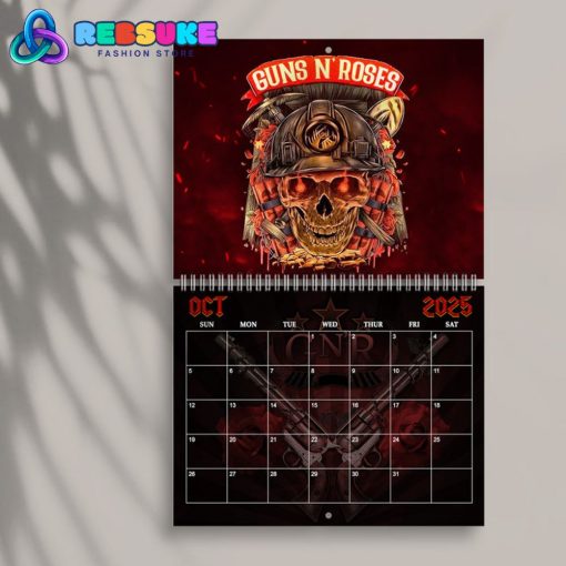 Guns N’ Roses Happy New Year 2025 Wall Hanging Calendar