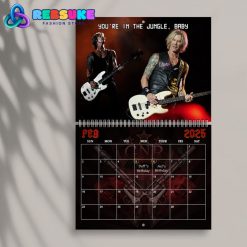 Guns N Roses Happy New Year 2025 Wall Hanging Calendar