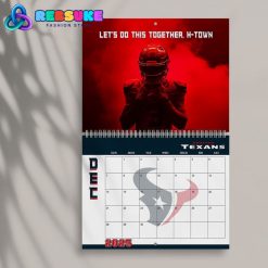 Houston Texans Happy New Year 2025 Wall Hanging Calendar