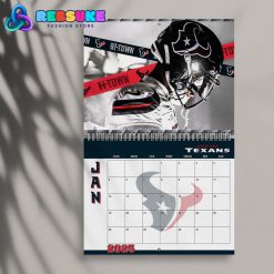 Houston Texans Happy New Year 2025 Wall Hanging Calendar