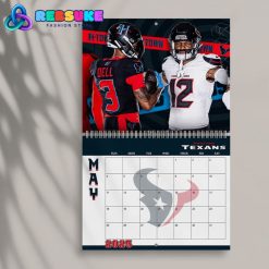 Houston Texans Happy New Year 2025 Wall Hanging Calendar