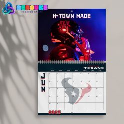 Houston Texans Happy New Year 2025 Wall Hanging Calendar