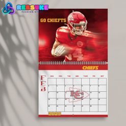 Kansas City Chiefs Happy New Year 2025 Wall Hanging Calendar