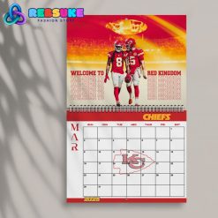 Kansas City Chiefs Happy New Year 2025 Wall Hanging Calendar