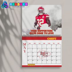 Kansas City Chiefs Happy New Year 2025 Wall Hanging Calendar