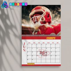 Kansas City Chiefs Happy New Year 2025 Wall Hanging Calendar