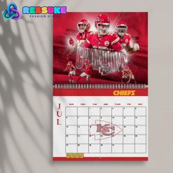 Kansas City Chiefs Happy New Year 2025 Wall Hanging Calendar