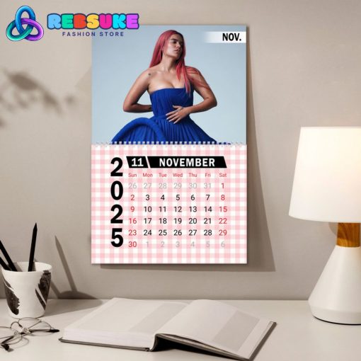 Karol G Happy New Year 2025 Wall Hanging Calendar