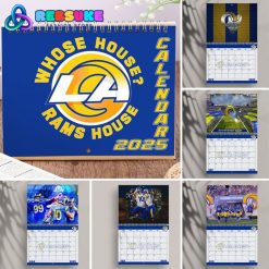 Los Angeles Rams Happy New Year 2025 Wall Hanging Calendar