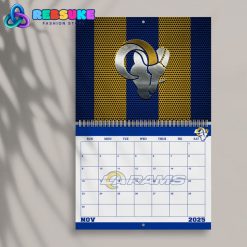 Los Angeles Rams Happy New Year 2025 Wall Hanging Calendar