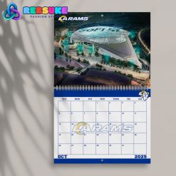 Los Angeles Rams Happy New Year 2025 Wall Hanging Calendar