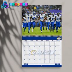 Los Angeles Rams Happy New Year 2025 Wall Hanging Calendar