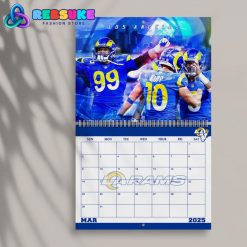 Los Angeles Rams Happy New Year 2025 Wall Hanging Calendar