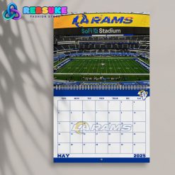 Los Angeles Rams Happy New Year 2025 Wall Hanging Calendar