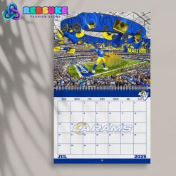 Los Angeles Rams Happy New Year 2025 Wall Hanging Calendar