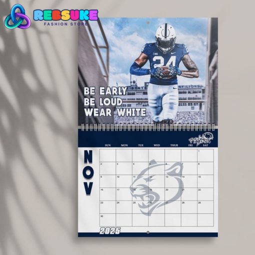 Penn State Football Happy New Year 2025 Wall Hanging Calendar