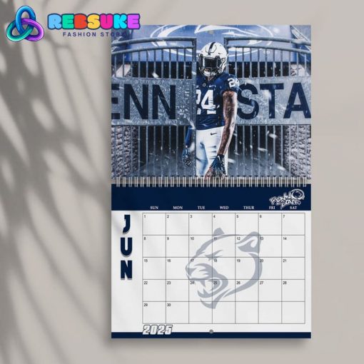 Penn State Football Happy New Year 2025 Wall Hanging Calendar