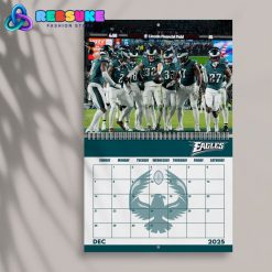 Philadelphia Eagles Happy New Year 2025 Wall Hanging Calendar