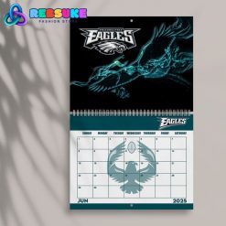 Philadelphia Eagles Happy New Year 2025 Wall Hanging Calendar