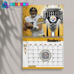 Pittsburgh Steelers Happy New Year 2025 Wall Hanging Calendar